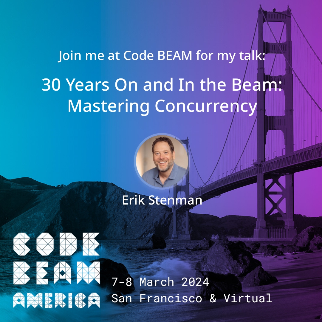 I am speaking at Code BEAM America.