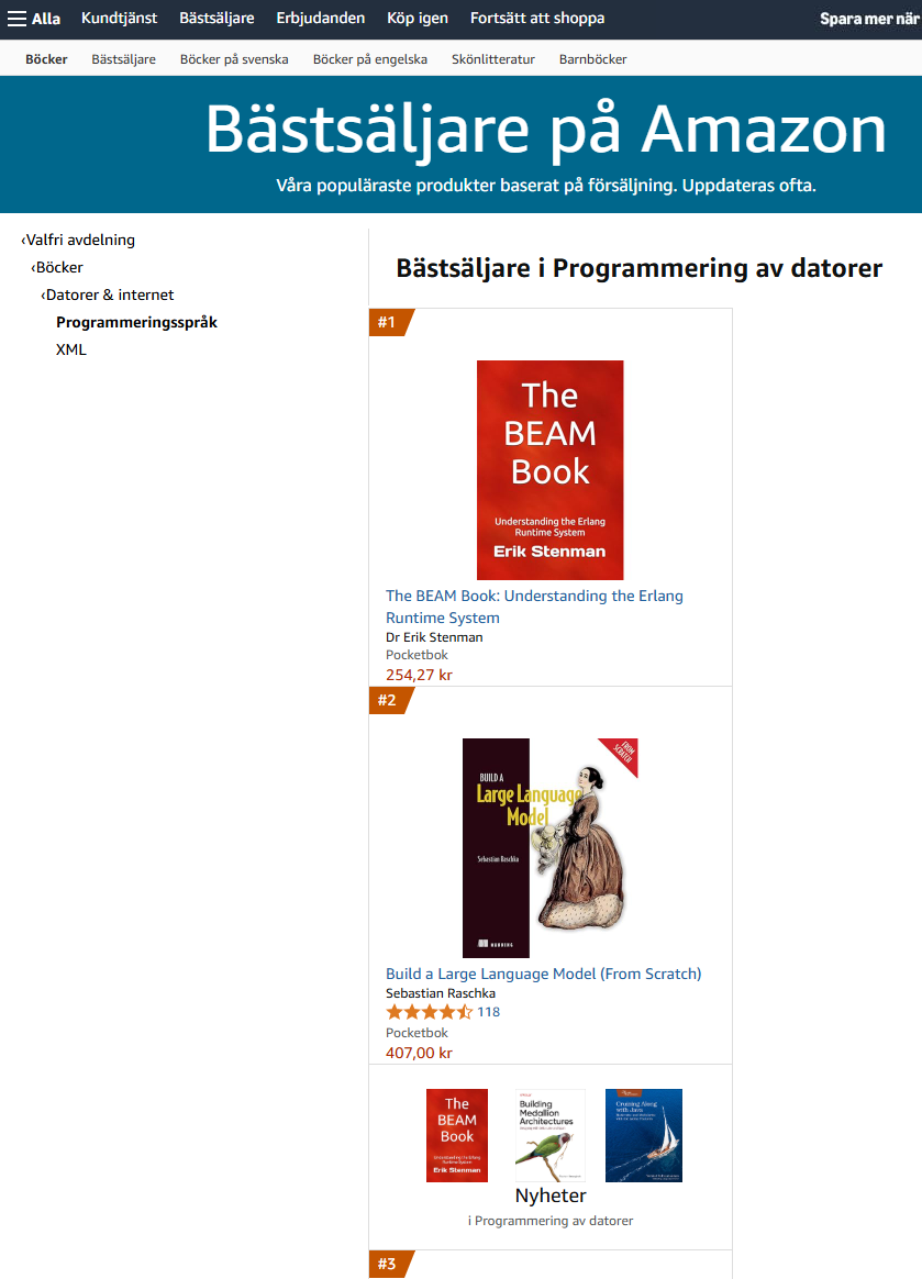 #1 Bestseller on Amazon (Sweden)