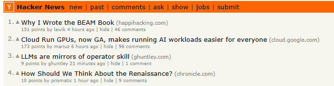 #1 on Hacker News