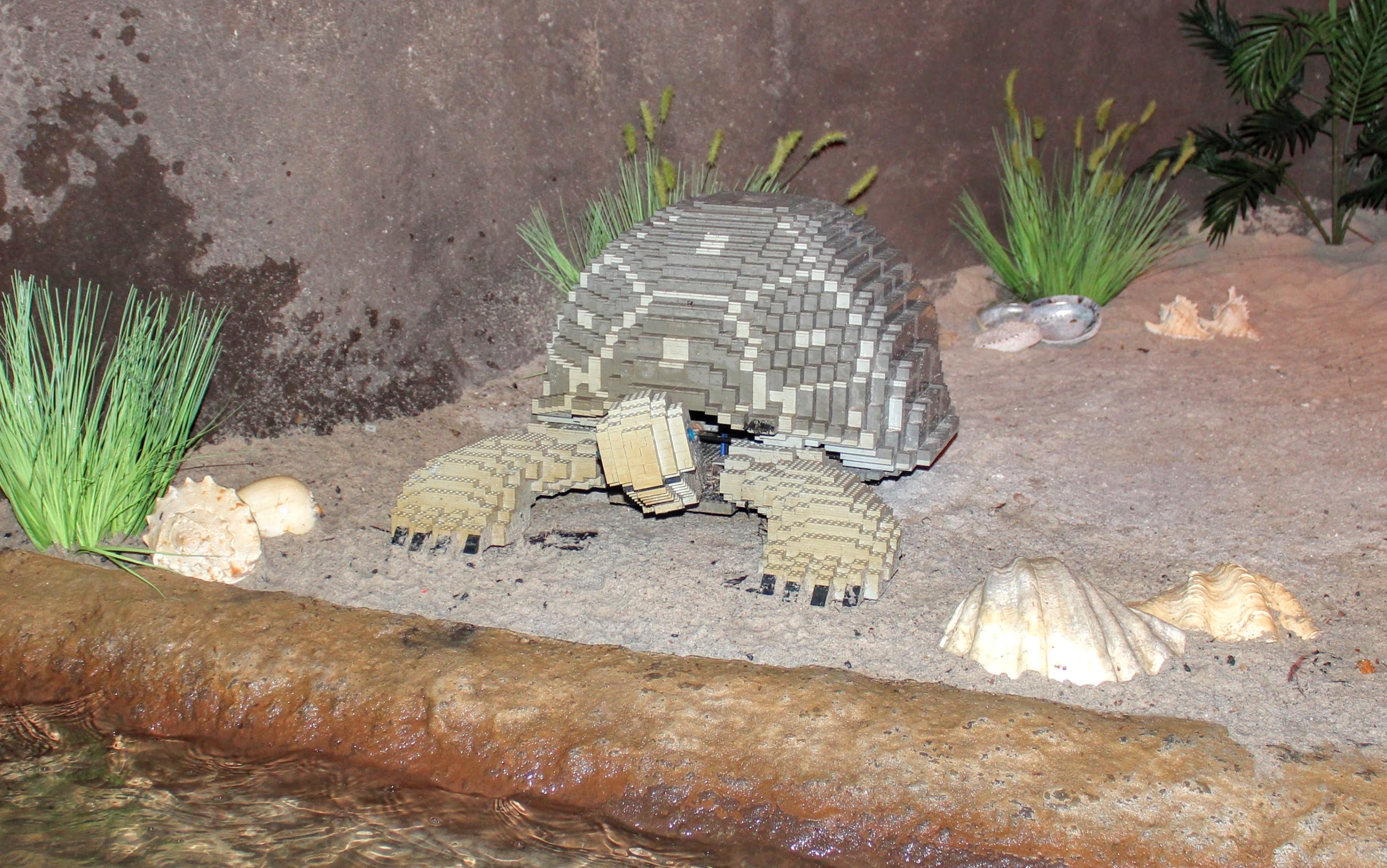 A Lego turtle.