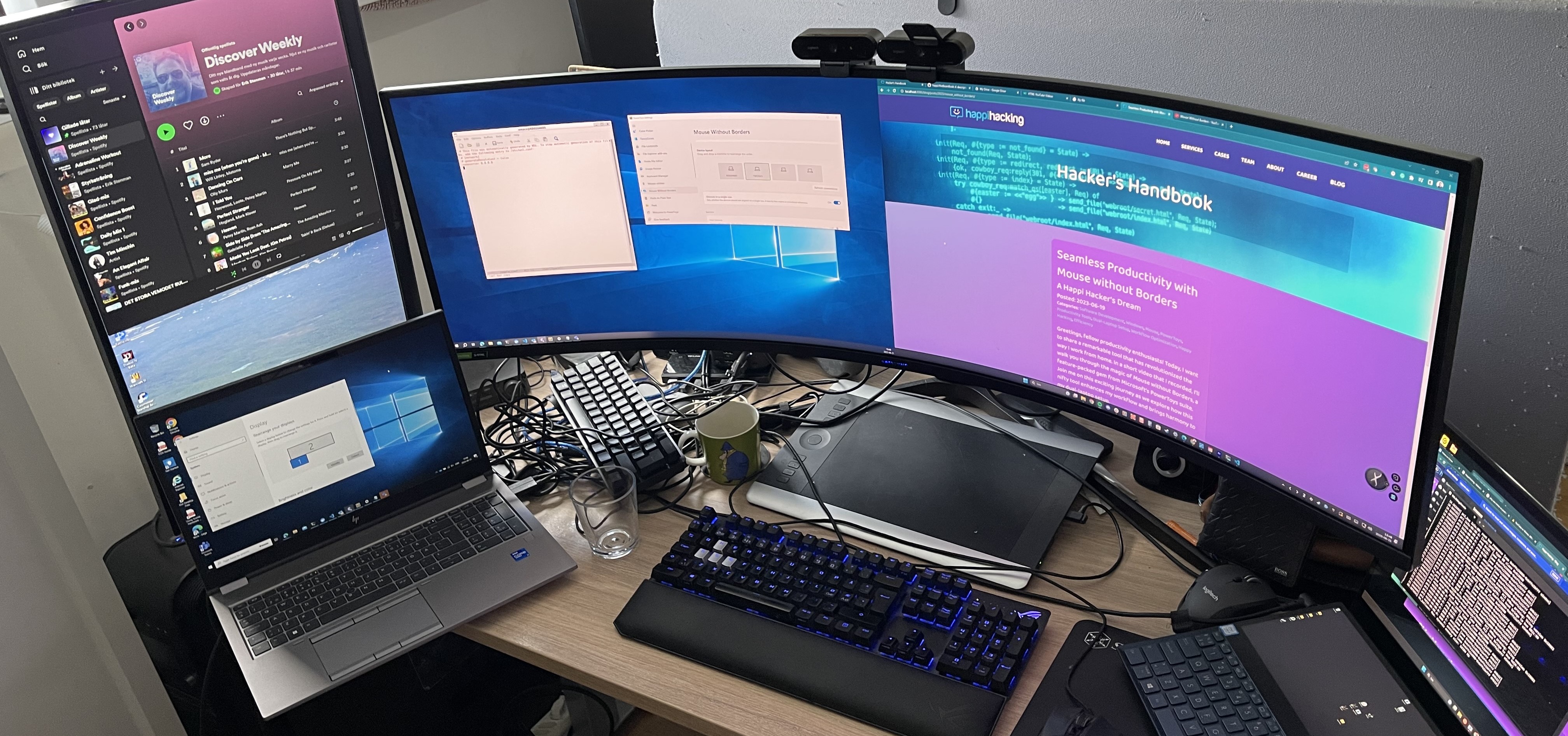 My multi monitor setup.